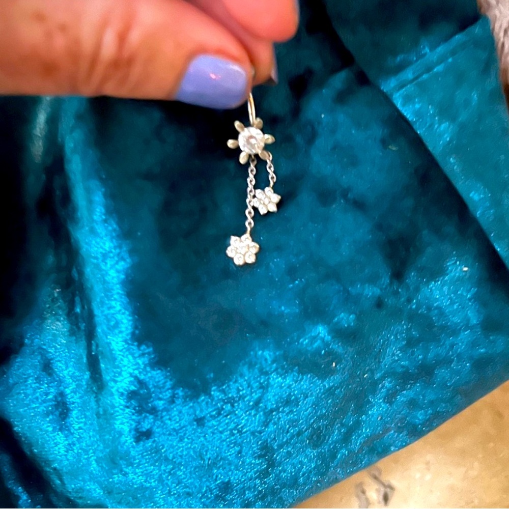 Naval/Belly Button Ring 14kt white gold